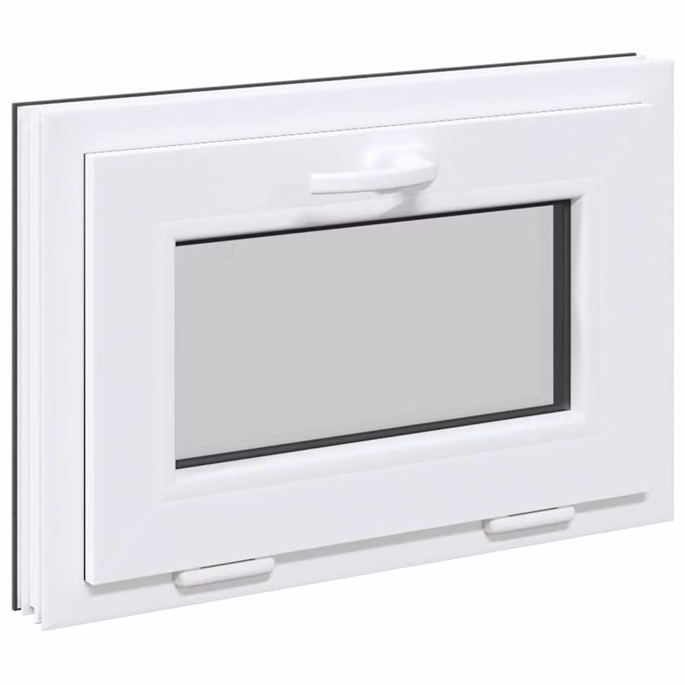 Berkfield Home RISOR Anthracite Triple Glazed Basement Window, W: 60 cm, H: 40 cm
