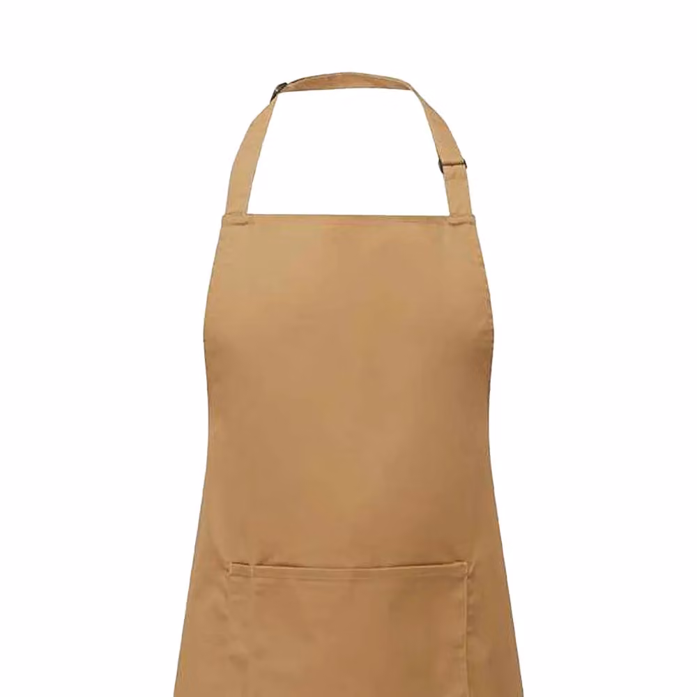 Premier Colours Pocket Full Apron in Camel Brown and Beige – 2