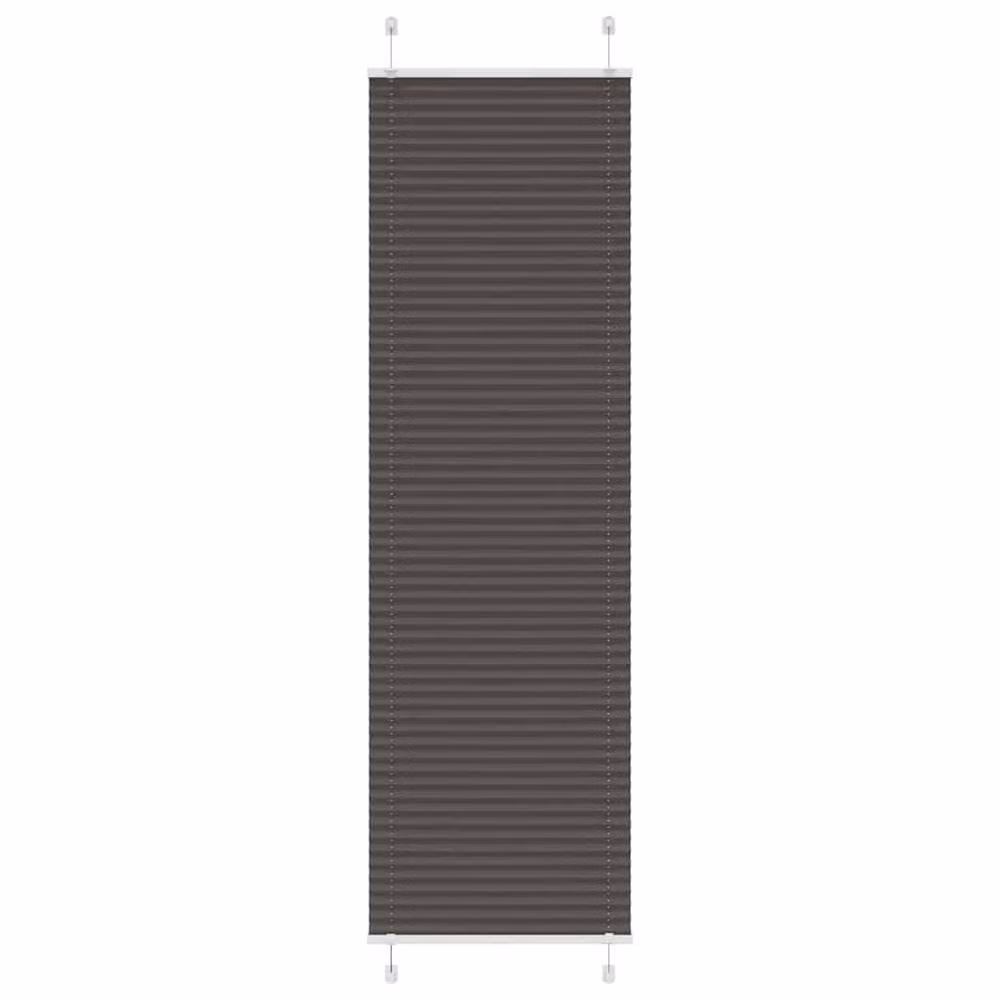 Berkfield Home Black Single Pleat Polyester Fabric Blind W: 65 cm, H: 200 cm – 2