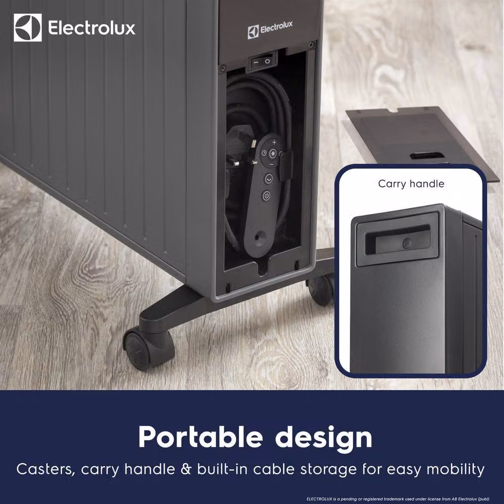 Electrolux 2000W Digital Oil Filled Radiator in Grey – 2