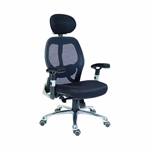 Teknik Office Cobham Luxury Black Executive Chair with Headrest and Armrests
