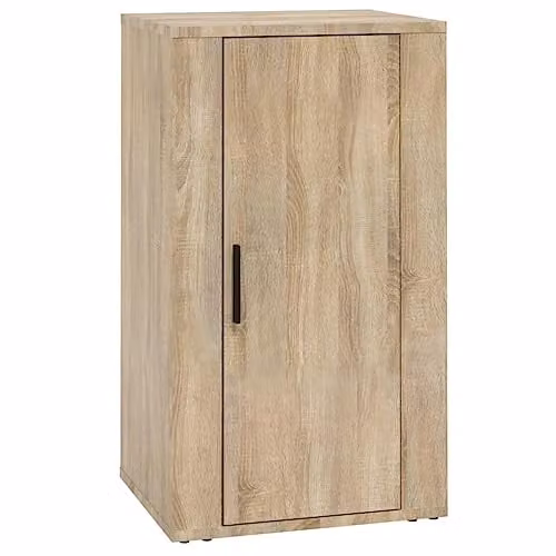 vidaXL Sonoma Oak Sideboard in Beige and Brown, Modern MDF Storage Cabinet for Living Room, Bedroom or Home Office – 1