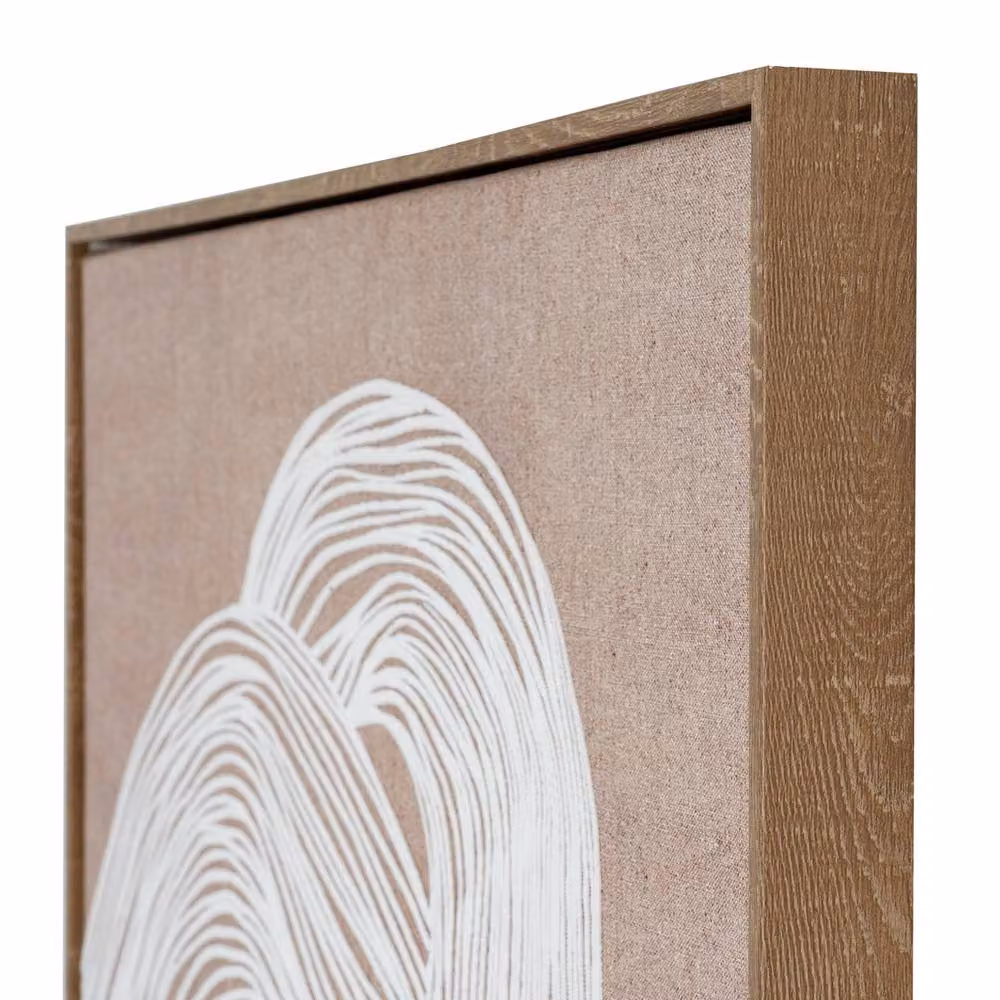 Hill Interiors Lunora Abstract Line Art Framed Canvas Print in Brown – 2