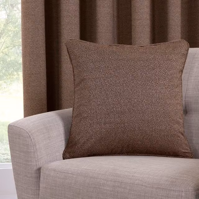 Crofton Square Plain Cushion in Brown