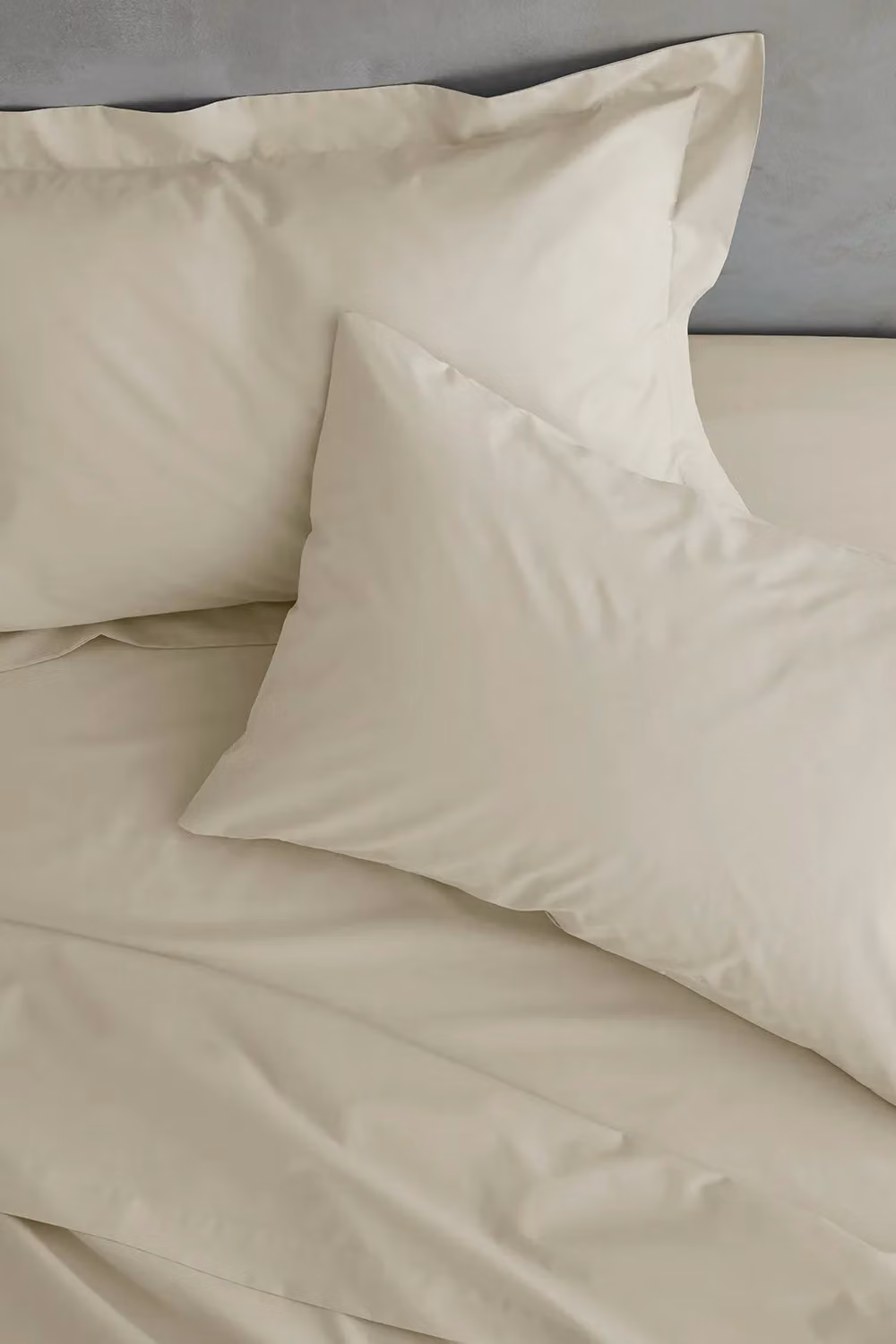 Catherine Lansfield Easy Iron Percale Standard Pillowcase Pair, Beige, W/H: 50 x 75 cm – 2