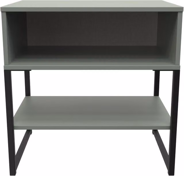2 U Tamworth Single Open Bedside Cabinet in Pale Green – 1