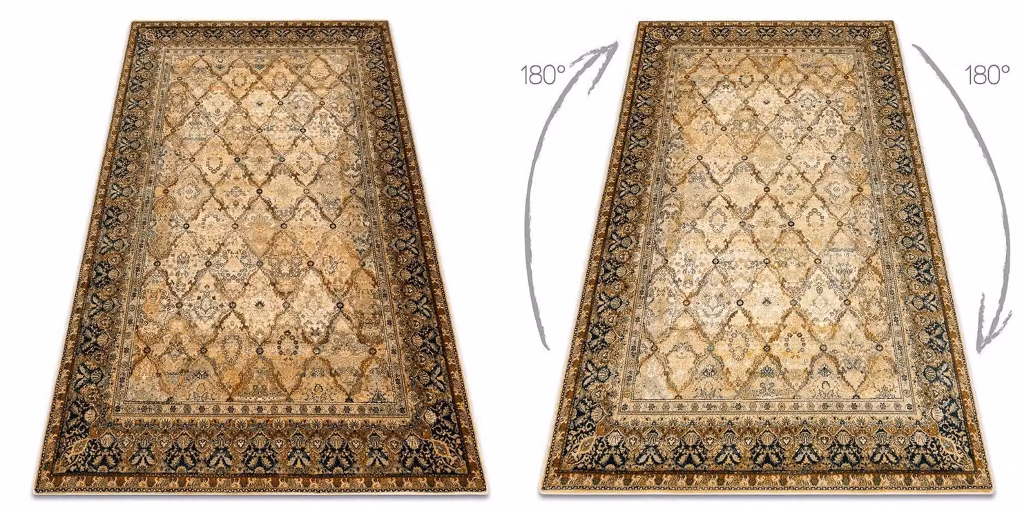 RugsX Wool Omega Oriental Rug in Beige, W: 135 cm x D: 200 cm – 2