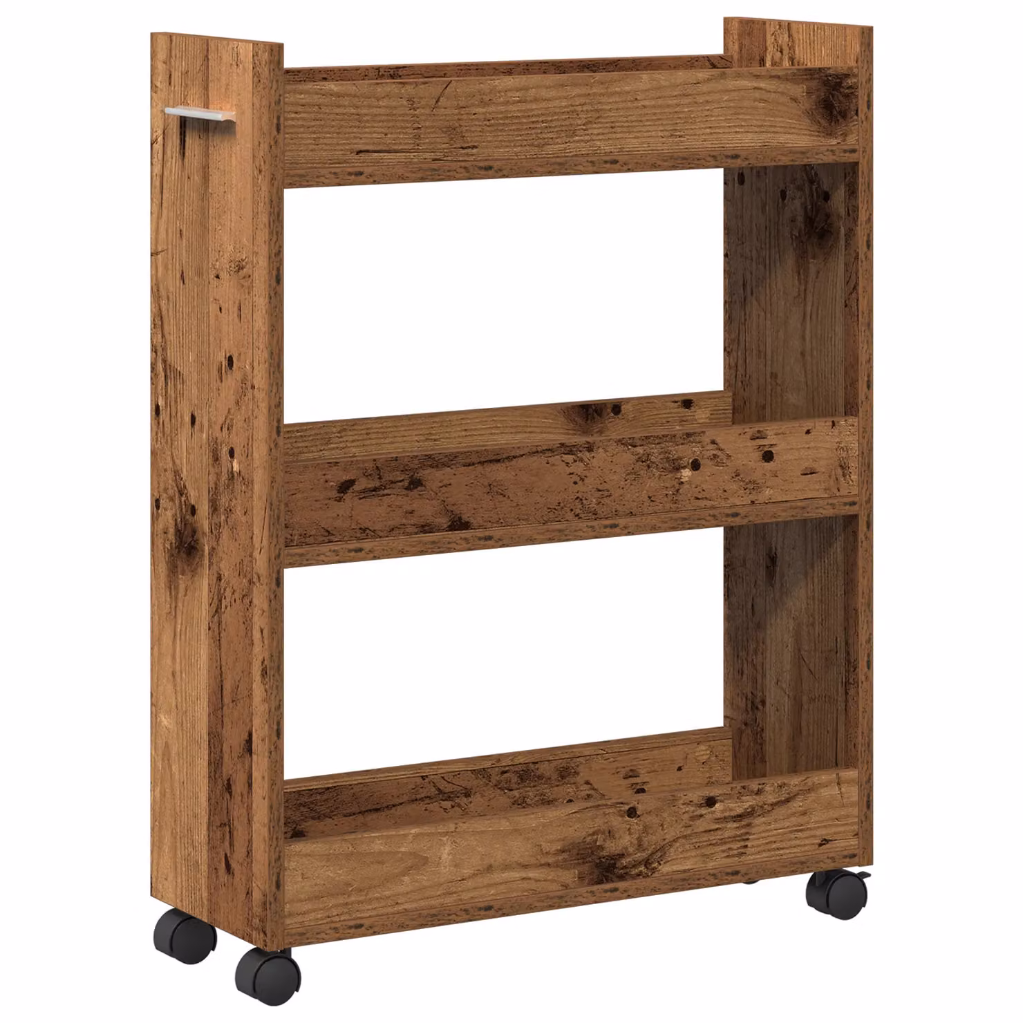 Berkfield Home Rolling Cabinet in Old Wood Brown, W/D/H: 60 x 22 x 79 cm – 2