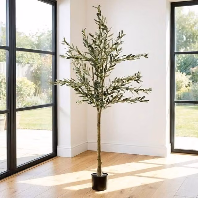 Garden Greatness 6ft Maison Artificial Olive Tree in Green