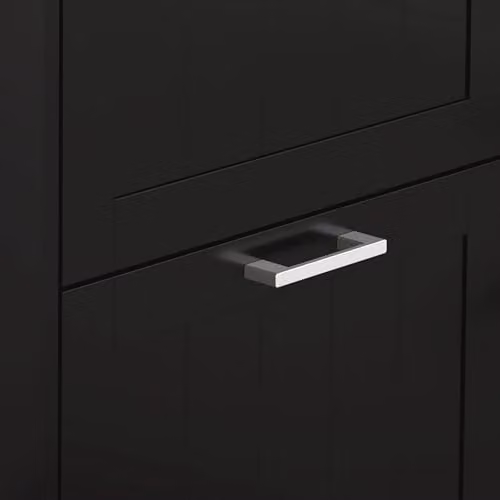 HOMCOM Slim Black Shoe Storage Cabinet with 3 Tilting Compartments and Internal Shelves, H 117.5 x W 54 x D 24 cm – 6