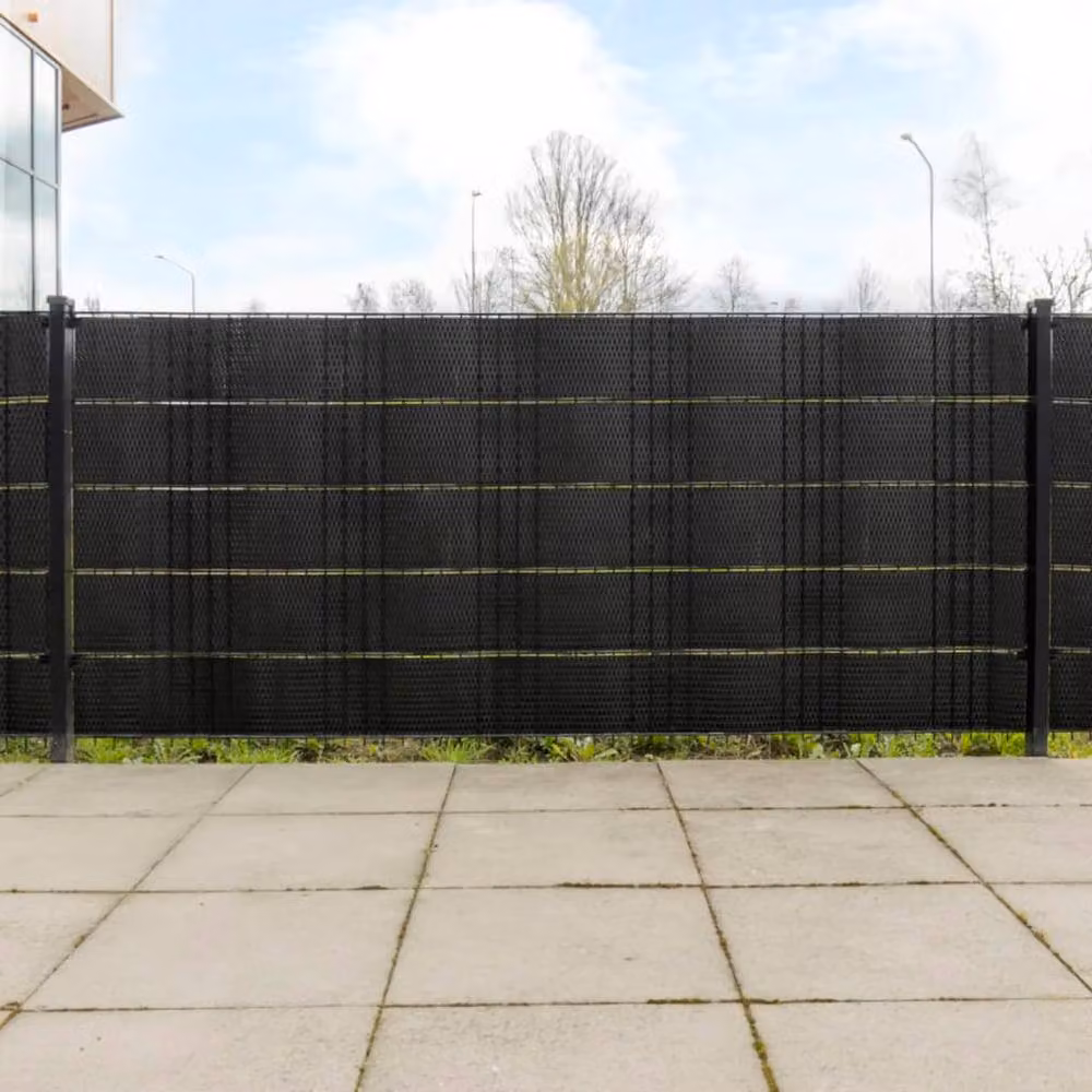 Berkfield Home Black Poly Rattan Balcony Screens, 10 Pack, H 255 x W 19 cm – 2