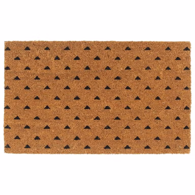 Berkfield Home Brown Tufted Coir Door Mat, W: 45 cm, D: 75 cm