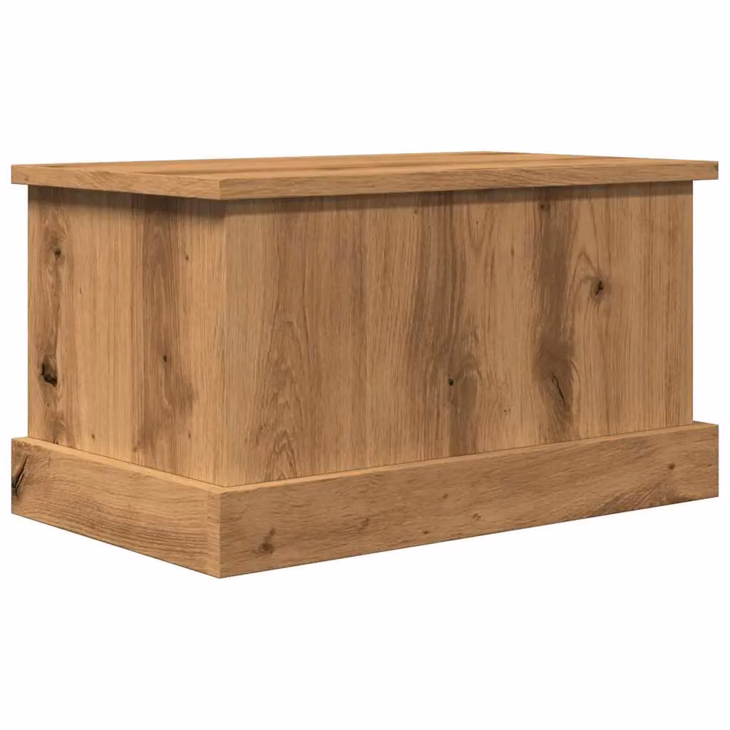 Berkfield Home Artisan Oak Storage Box in Brown, W/D/H: 50 x 30 x 28 cm – 2