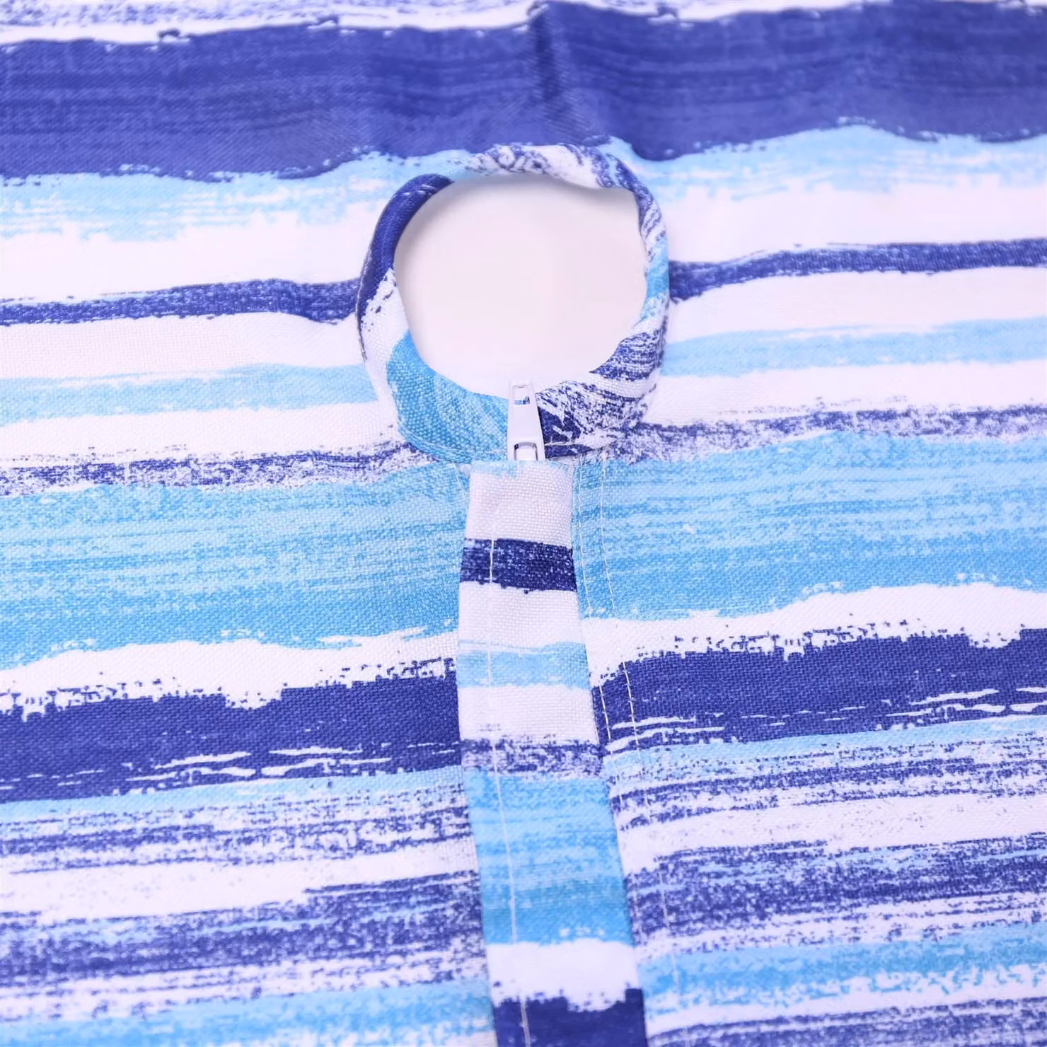 Luxury Living Striped Water Repellent Outdoor Table Runner in Blue and Multicolour, W/D/H: 35.56 x 182.88 x 35.56 cm – 2