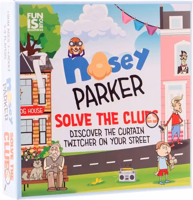 Boxer Gifts Nosey Parkers Board Game in Blue and Multicolour