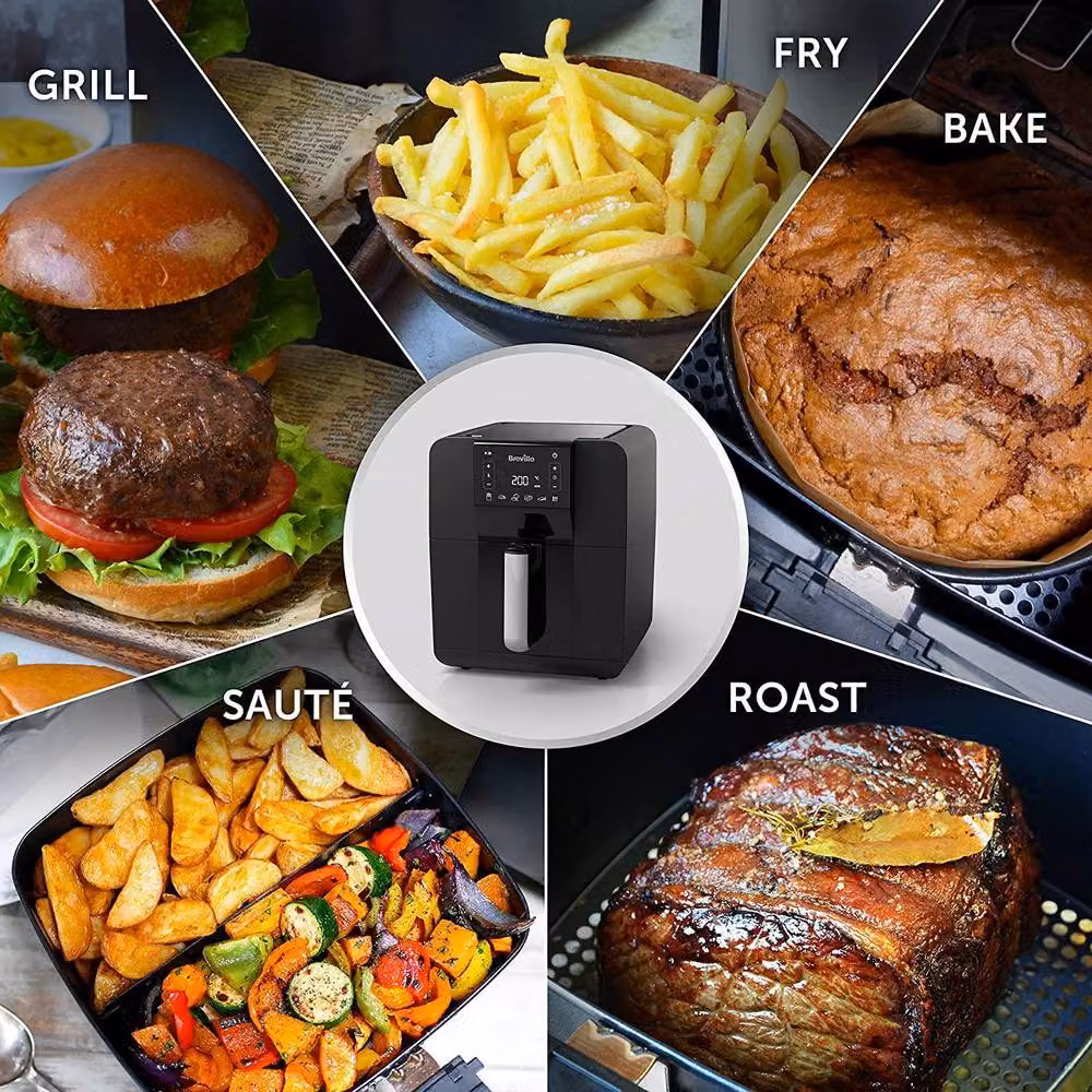 Dyzi Halo Digital 5.5L Air Fryer Oven in Black – 6