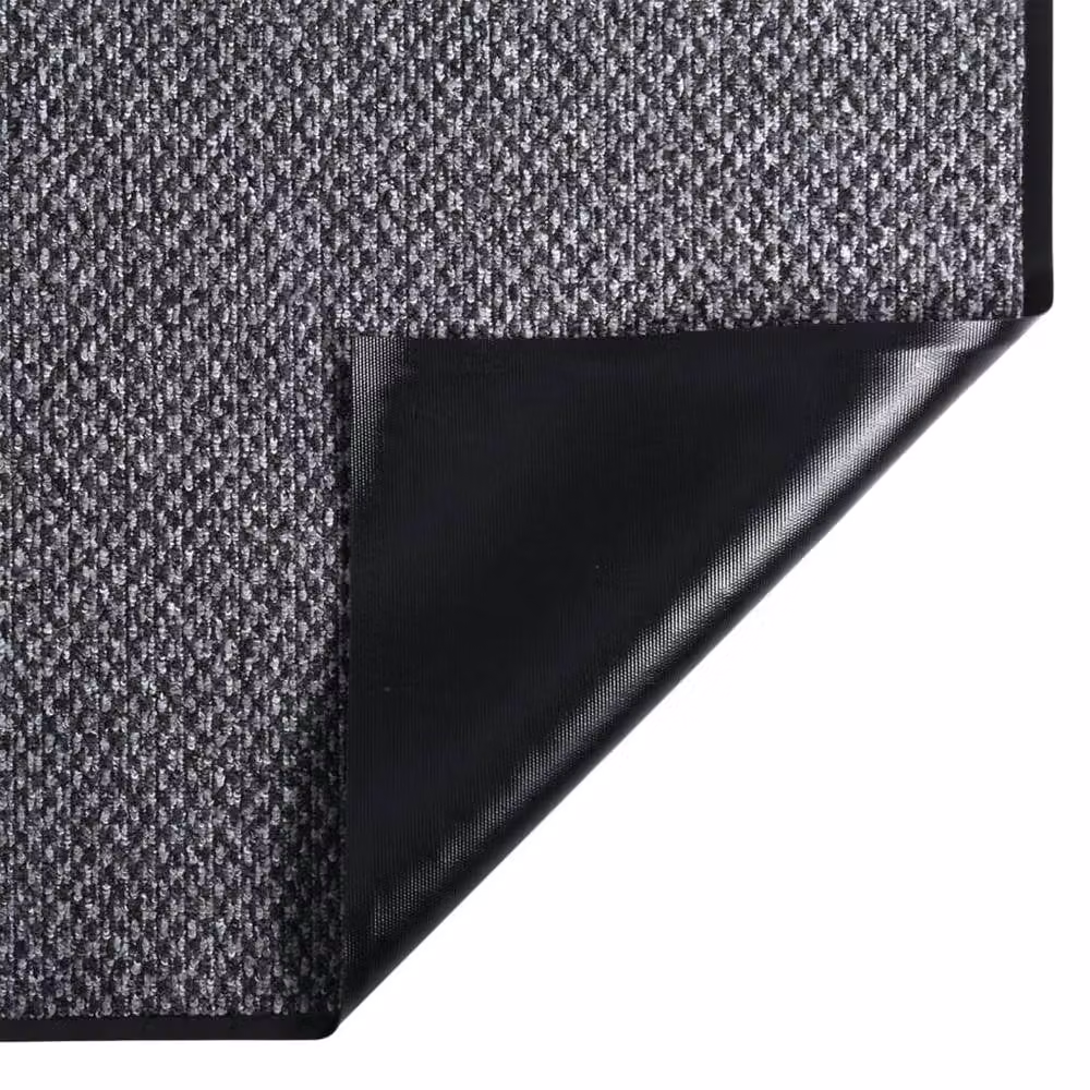 Berkfield Home Grey and Black Non-Slip Rectangular Doormat W: 60 cm, D: 80 cm – 3