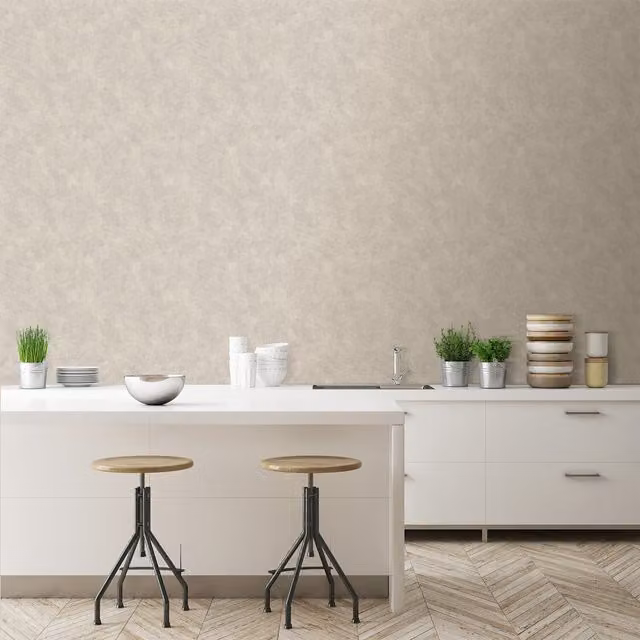 Grandeco Capri Distressed Italian Plaster Wallpaper in Beige Taupe