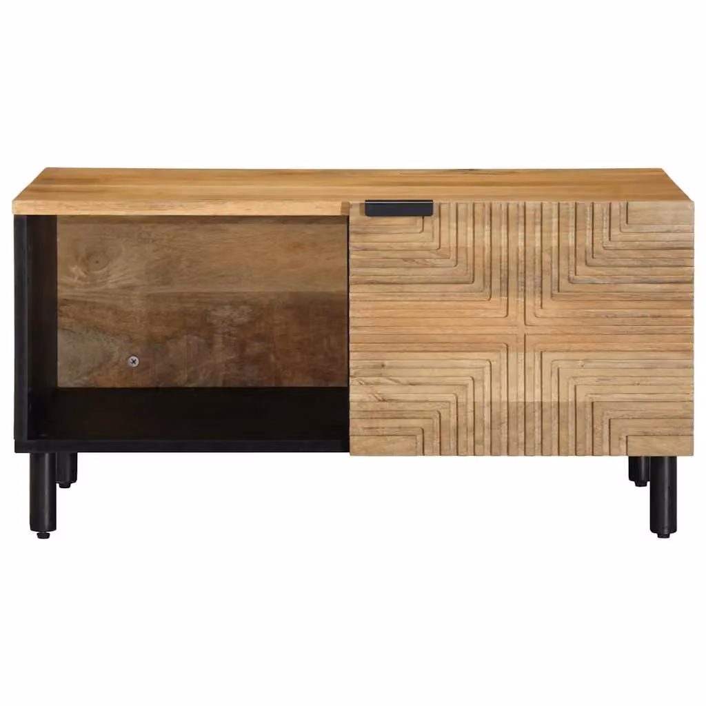 Berkfield Home Mango Wood Coffee Table, Brown, W: 80 cm, D: 50 cm, H: 40 cm – 2
