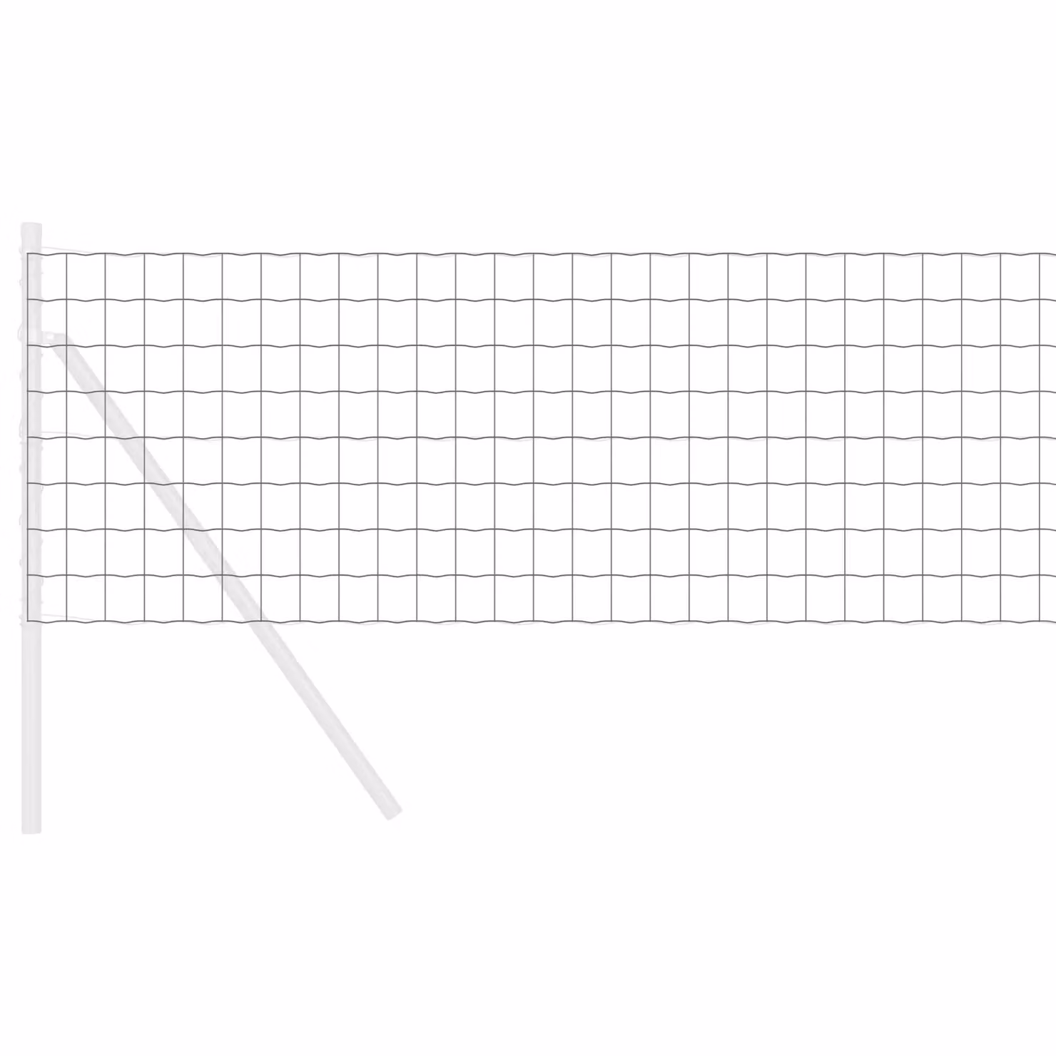 Berkfield Home Euro Fence Grey PVC Coated Steel Fencing 0.6 x 25 m – 3