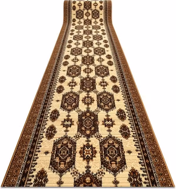 RugsX Bcf Zegary Oriental Runner in Beige, W: 80 cm, L: 300 cm