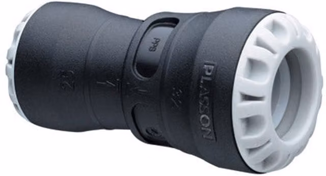 Plasson Reducing Coupling 25mm x 20mm Grey PP1011U0025020