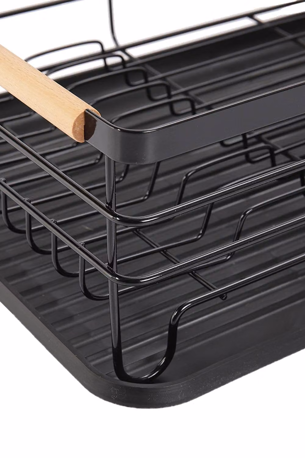 Garden Sanctuary Black Metal Dish Drainer with Drip Tray – 4
