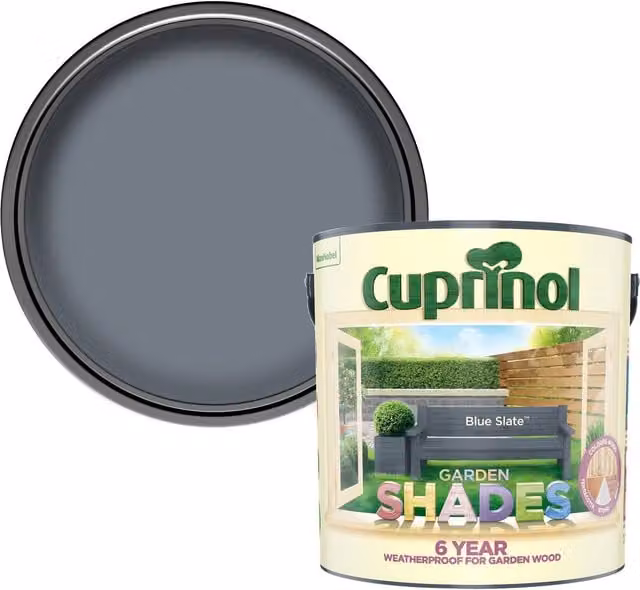 Cuprinol Garden Shades Matt Wood Paint in Blue Grey, 2.5l