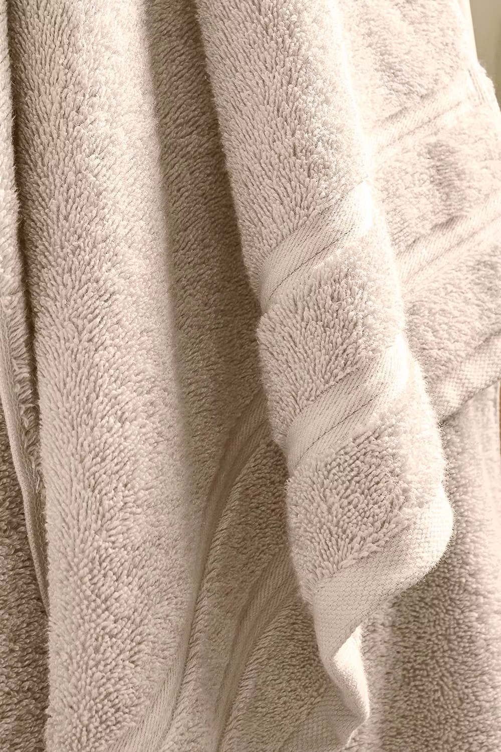 Christy Antalya Luxury Turkish Cotton Bath Towel Set, 2 Piece, Beige, W: 70 cm x L: 125 cm – 4