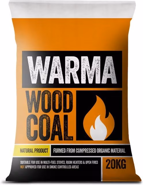 Warma Woodcoal Smokeless Fuel, 20kg