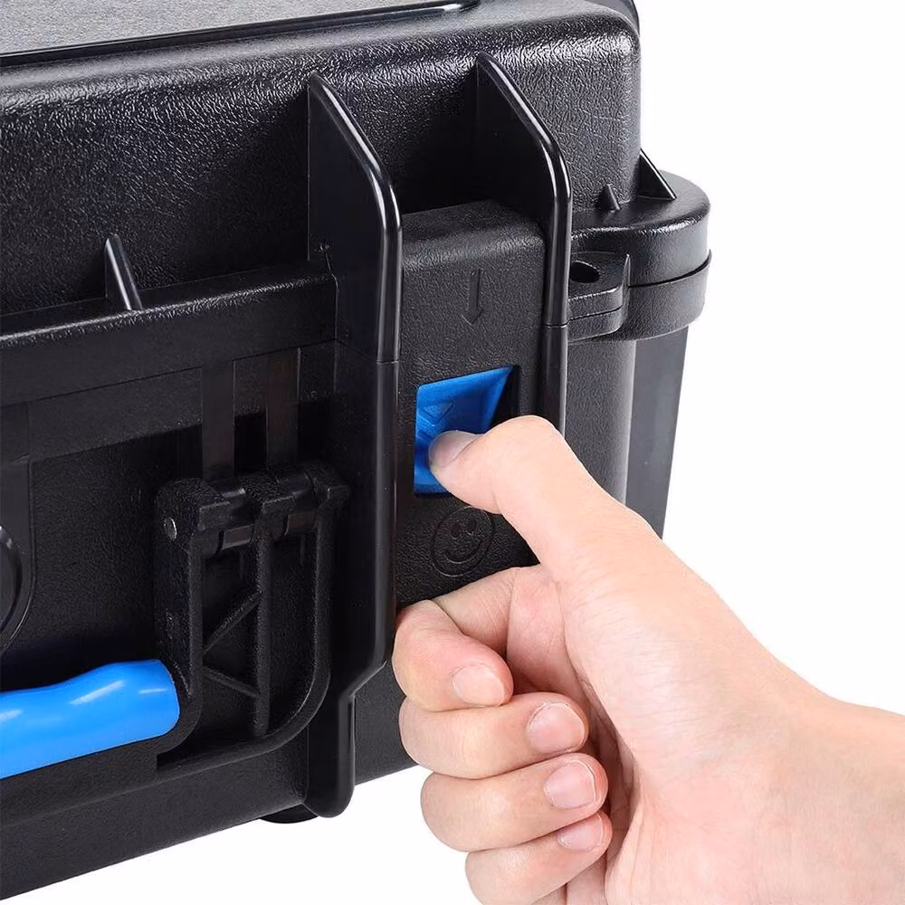 SPETLEK Waterproof Wheeled Rolling Travel Tool Box Hard Case in Black – 5