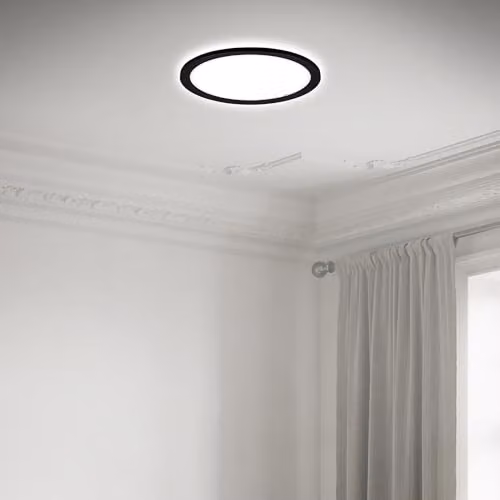 Briloner Black LED Slim Round Ceiling Light, 12W, 1400lm, 4000K Cool White, Diameter: 19 cm – 3