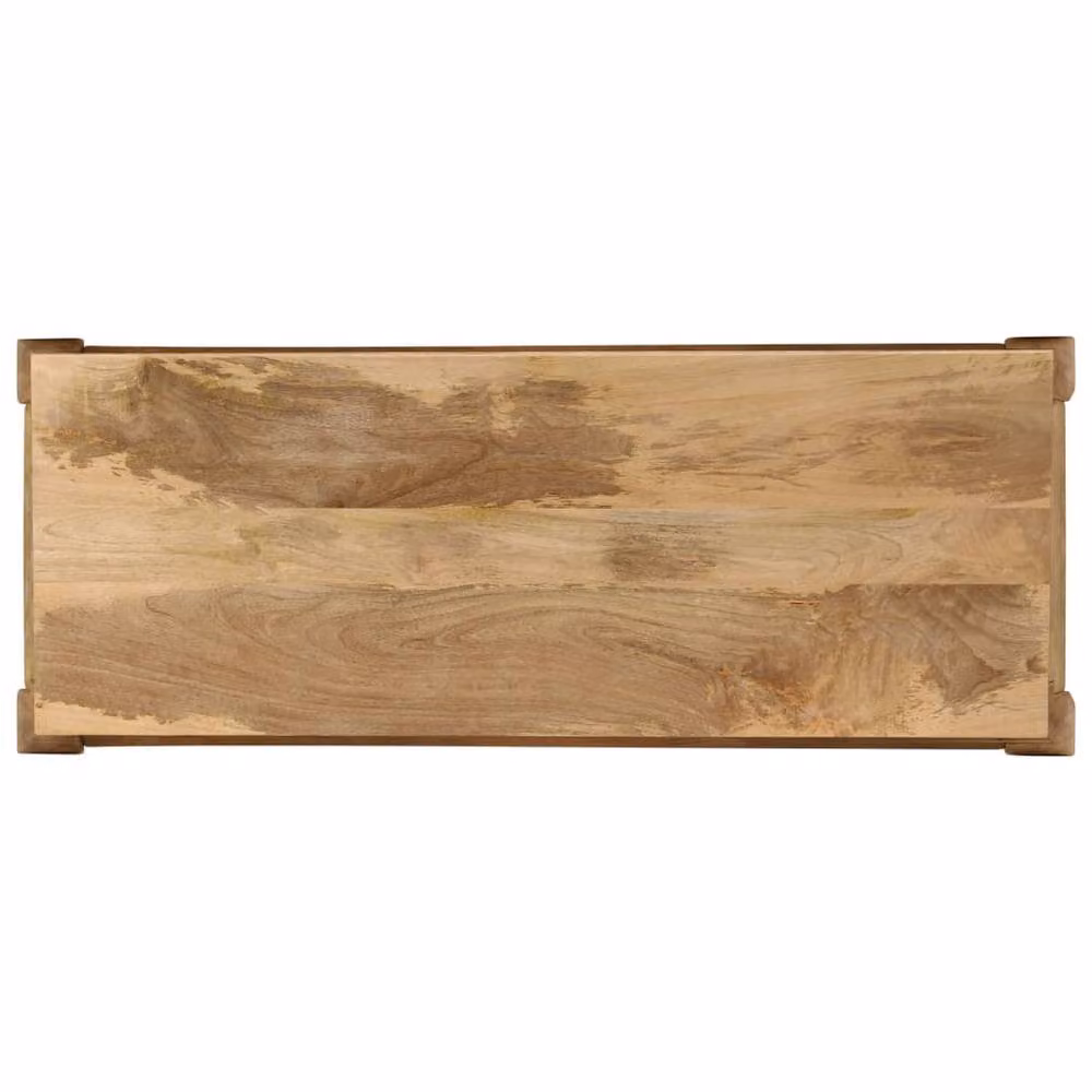Berkfield Home Brown Solid Mango Wood Console Table W/D/H: 118 x 38 x 76 cm – 2