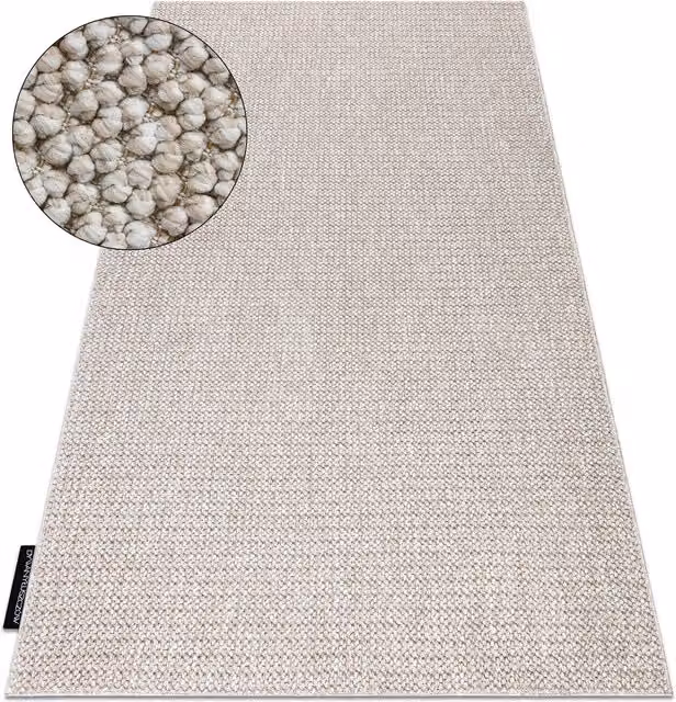 RugsX Casablanca Loop Rectangular Rug in Beige, W: 100 cm, L: 200 cm – 1