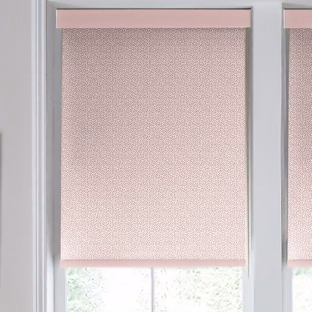 Laura Ashley Sycamore Made to Measure Translucent Roller Blind in Off White and Blush