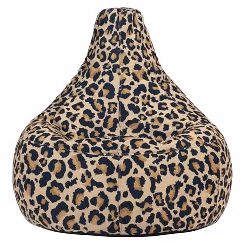 icon Dalton Leopard Print Bean Bag Recliner in Multicolour – 3