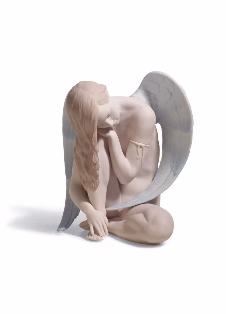 Lladró Wonderful Angel White Porcelain Figurine