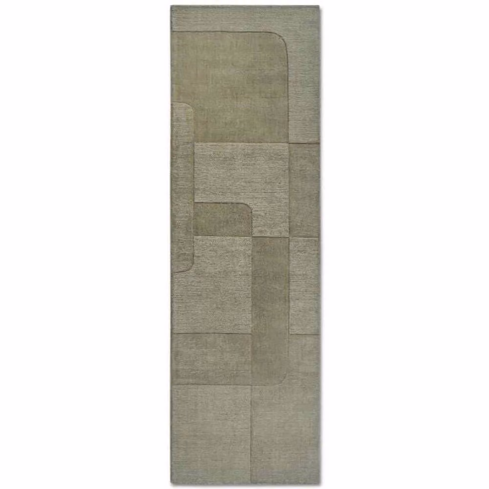 Villeroy & Boch 1906 Charlotte Handwoven Wool Rug in Green, W: 190 cm, D: 280 cm – 2