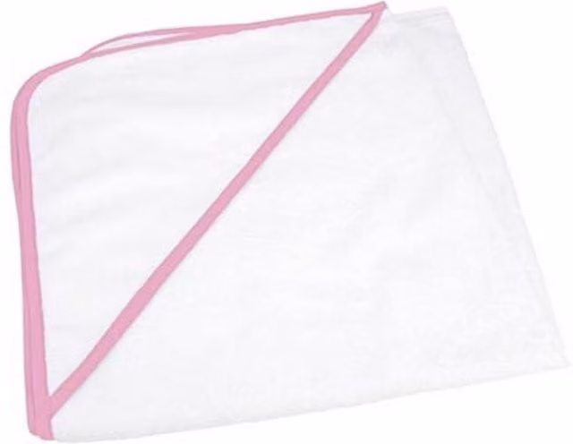 ARTG Babiezz White Fluffy Sublimation Hooded Baby Towel