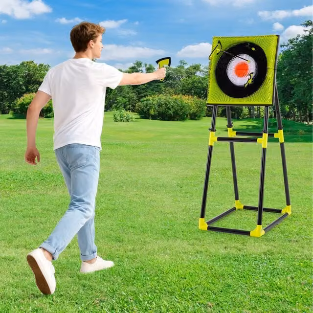 Costway 4 in 1 Throwing Target Set in Green