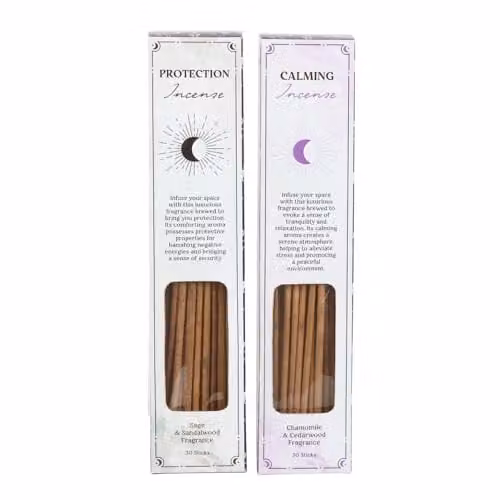 KDMD Set of 2 Calming and Protective Incense Stick Sets in Brown with Chamomile Cedarwood and Sage Sandalwood, 60 Sticks Total – 1