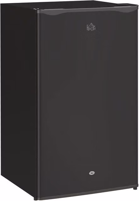 Rolipo 91L Black Under Counter Freestanding Fridge with Lock and Zero Degree Zone