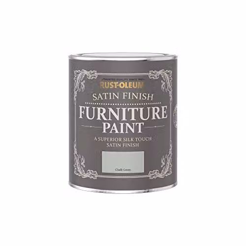 Rust-Oleum Satin Furniture and Skirting Board Paint in Chalk Green, 750ml – 3