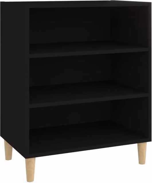 Berkfield Home Black Matt Sideboard in Engineered Wood, W/D/H: 57 x 35 x 70 cm – 1
