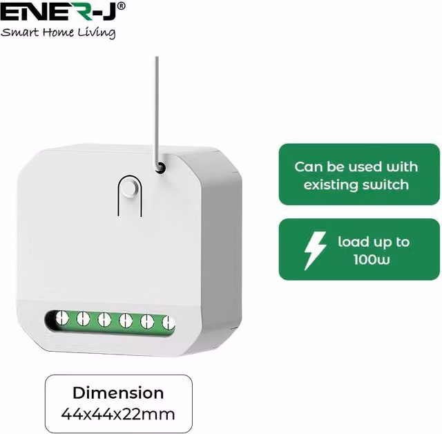 ENER-J 1A RF WiFi Dimmable Mini Receiver in White