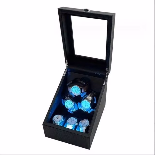 Kelvenix 3 Slot Rotating Display Case and Storage Organiser in Black, W: 50 cm, H: 24 cm – 1