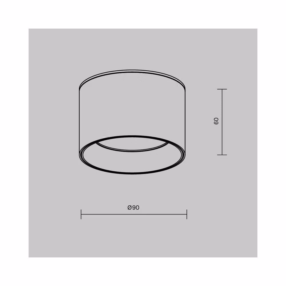 Netlighting Vega Surface Mounted LED Downlight, Black, 3000K Warm White, 580lm – 2