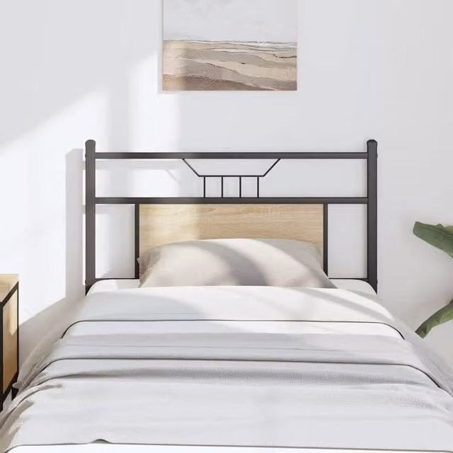 Berkfield Home Sonoma Oak Headboard in Brown, Width: 80 cm