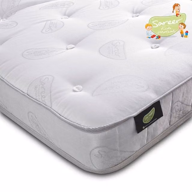Sareer Aspire Kids Pocket Sprung Mattress in White, W/D/H: 90 x 190 cm