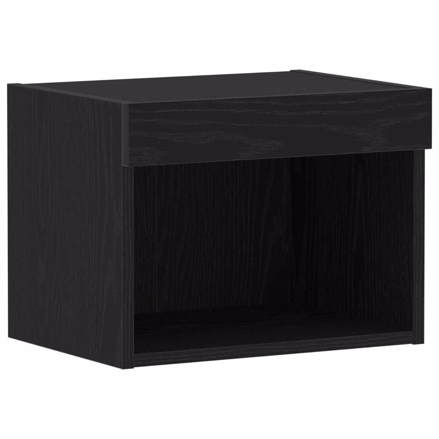 Berkfield Home Modern Wall Mounted Cabinet with Integrated LED Lights in Black Oak, W: 40 cm, D: 30 cm, H: 30 cm – 2